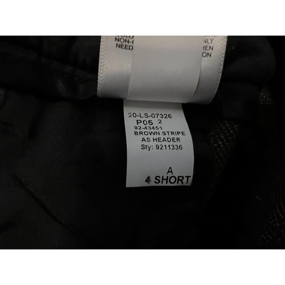 Express Trouser Super High-Rise Pleat Work Pants  Women's 4S  Brown Herringbone - Picture 10 of 10